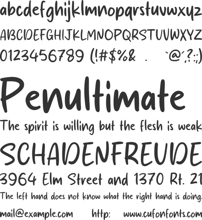 Pinky Apple font preview