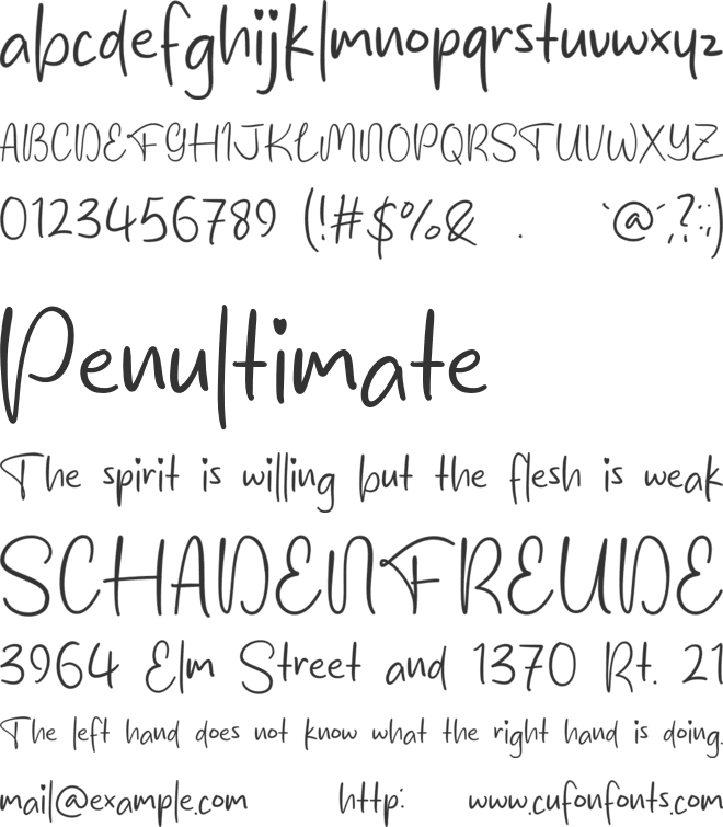 Valentine Girls font preview