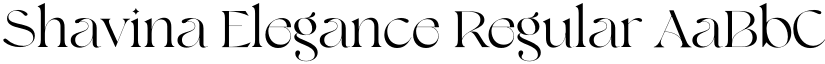 Shavina Elegance Regular font