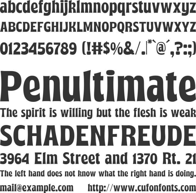 Mindsight font preview