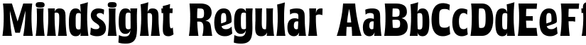 Mindsight Regular font