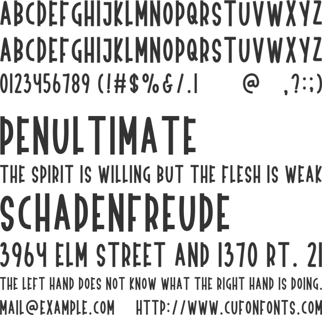 Fathers Display font preview