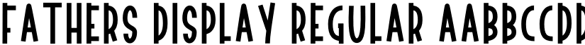 Fathers Display Regular font