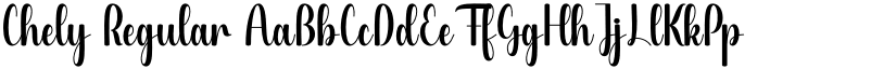 Chely Regular font