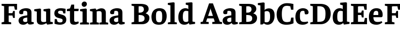 Faustina Bold font