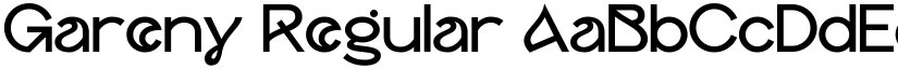 Gareny Regular font