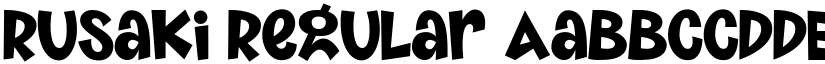 Rusaki Regular font