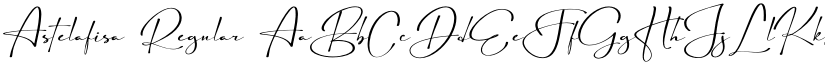 Astelafisa Regular font