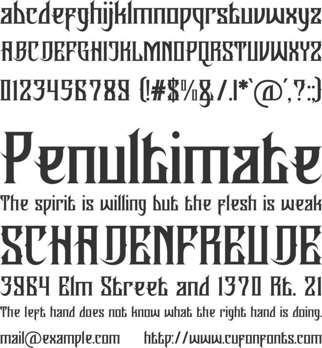 Rectinos font preview