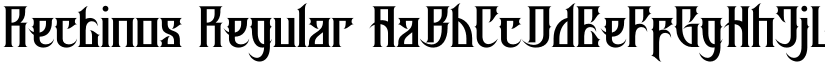 Rectinos Regular font
