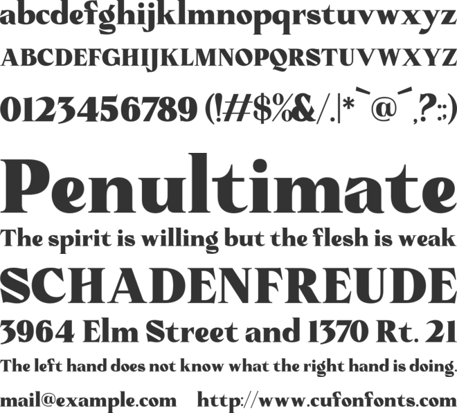 Coligra font preview