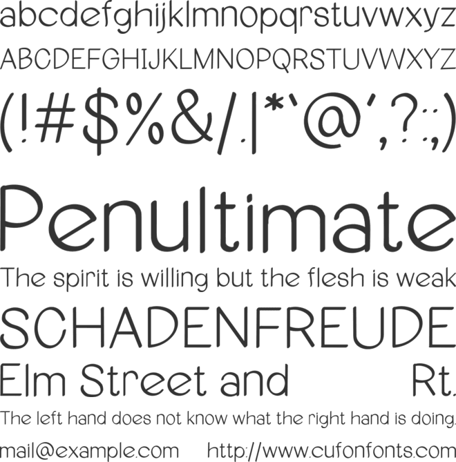 Sanstosons font preview