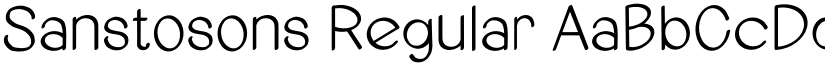 Sanstosons Regular font