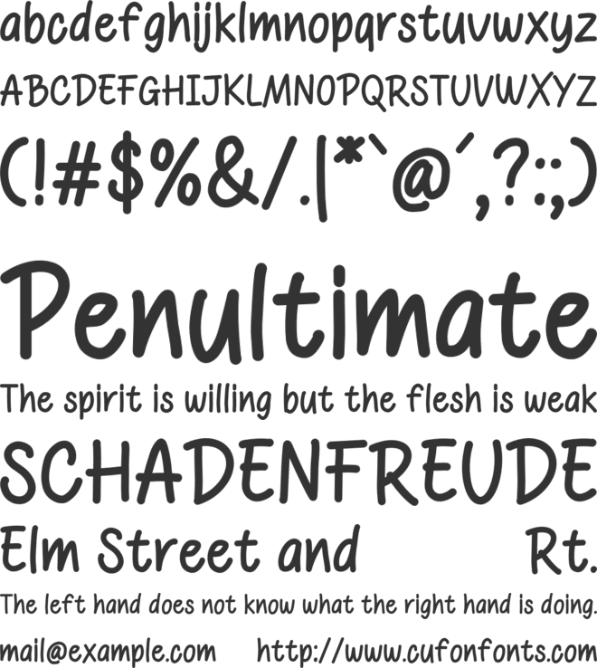 Written Good font preview