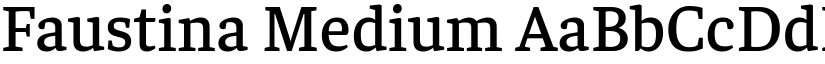 Faustina Medium font