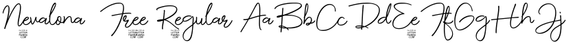 Nevalona  Free Regular font