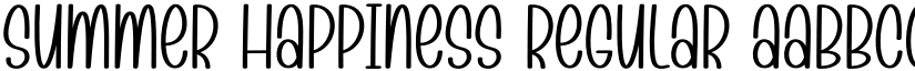 Summer Happiness Regular font