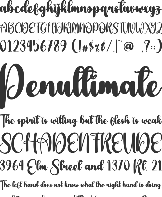 Hyaline font preview