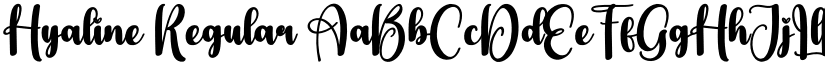 Hyaline Regular font
