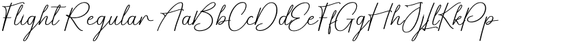 Flight Regular font