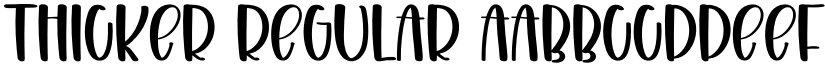 Thicker Regular font