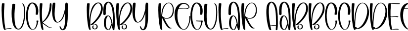 Lucky  Baby Regular font