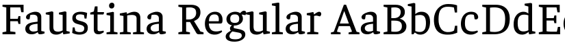 Faustina Regular font