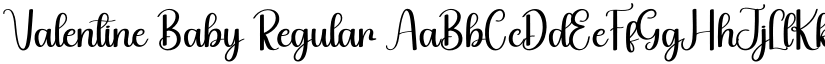 Valentine Baby Regular font