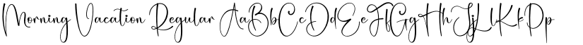 Morning Vacation Regular font
