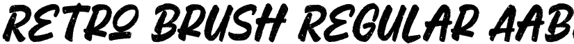 Retro Brush Regular font