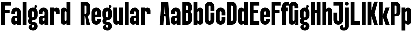 Falgard Regular font