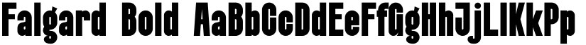 Falgard Bold font
