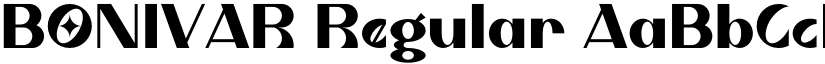 BONIVAR Regular font