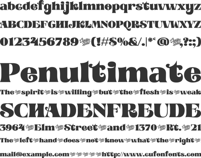 Ravioli font preview