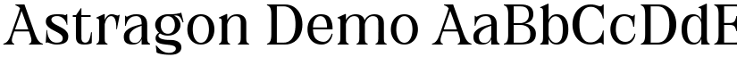 Astragon Demo font