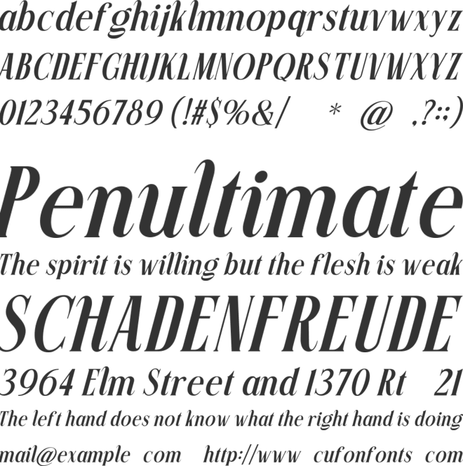 Mesuho font preview