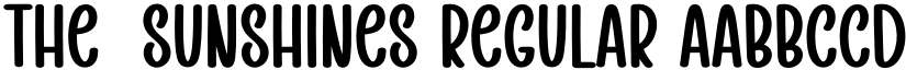 The  Sunshines Regular font