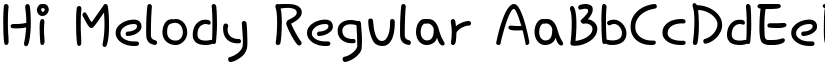 Hi Melody Regular font