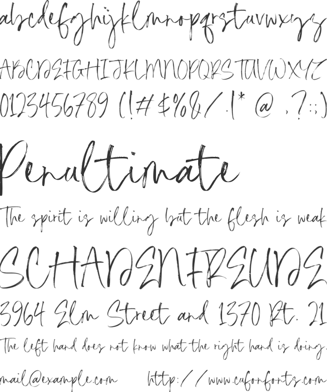 Mathias Winford font preview