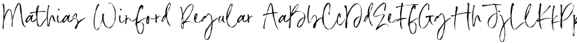 Mathias Winford Regular font