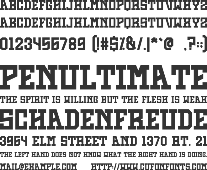 Strange Memory font preview