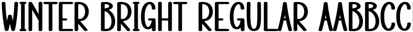 Winter Bright Regular font