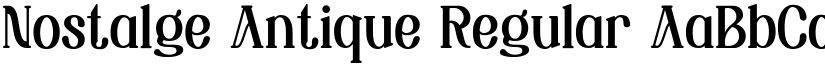 Nostalge Antique Regular font