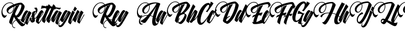 Rasettagin Reg font