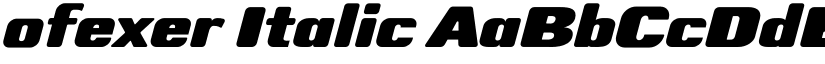 ofexer Italic font