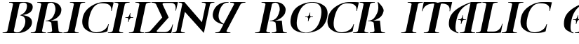 Bricheny Rock Italic font