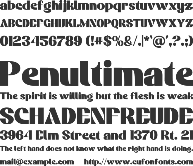 Megan Beauty Display font preview