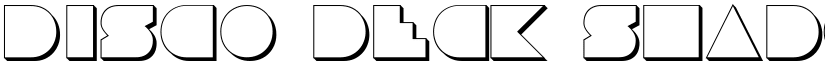 Disco Deck Shadow font