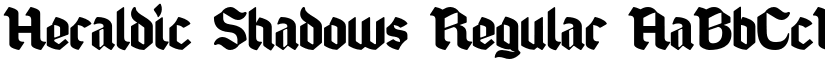 Heraldic Shadows Regular font