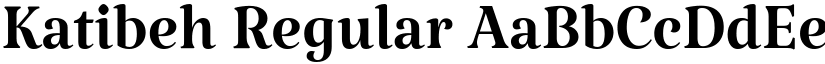 Katibeh Regular font